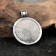 Slavic amulet "Molovinets", 8g, 33x25 mm, D Undressions 4 mm, Pudter