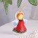 Souvenir bell "Angel", flower, ceramics