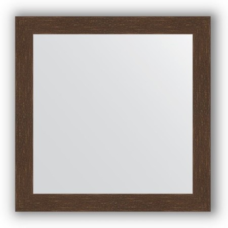 Mirror in the baguette frame - mosaic Antique copper 70 mm, 76 x 76 cm, evoForm