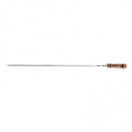 Shampoo flat Palisad Camping, 650x10x2.5 mm, with a wooden handle, stainless steel