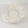 Animal bed lying on a screed with ears, white color 30-50 cm
