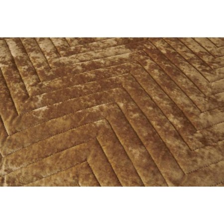 A set with a blanket "Fernand", size 240x260 cm, 50x70 cm - 2 pcs, mustard color-6