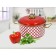 Pan with a lid Oursson, red color, 6 liters