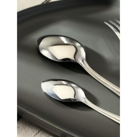 A set of cutlery "Novyna-1", 18 items, thickness 1 mm, cardboard box, silver color-2