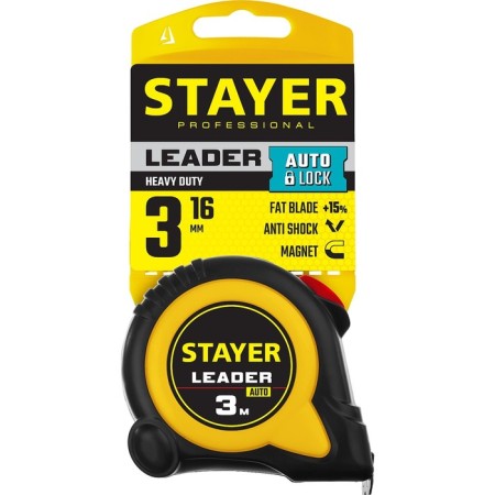 Roulette Stayer Leader 3402-3_z02, Highway, 3 m x 16 mm-2
