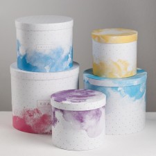 Set of boxes 5 in 1, gift packaging, “air”, 13 x 14–19.5 x 22 cm