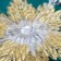 Jewelry decoration "Snowflake Star radiance shine" 13x13.5 cm, gold