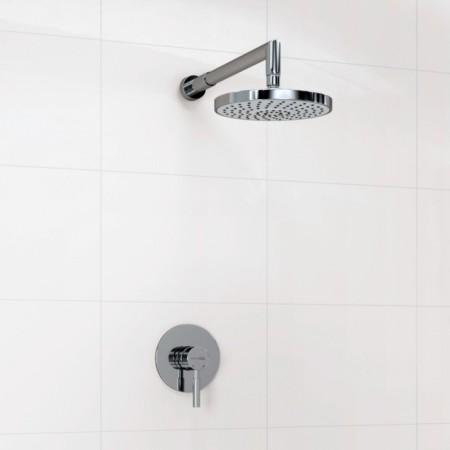The shower system waserkraft a12429, built -in, tropical shower, chrome-1