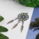 Decor Metal for creativity "Dreams with a stone" silver (A41017) 6.5x2.7 cm