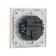 Tot Matte Glass switch, 10 a, 1 cl., Hidden, glass, beige