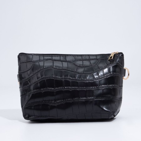 Bag Cross-Bodi with a zipper, black color