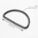 Semi -ring for bags, d = 35 mm, thickness - 3.5 mm, black nickel color