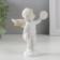 Polystone souvenir "Snowthrough angel with music plates" 10.2x7x5 cm