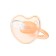 Silicone orthodontic dummy with a cap, from 0 months, color peach