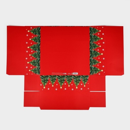 Gift box New Year's folding "City Life", 26 × 26 × 8 cm-9
