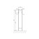 Tumbing under the Aquaton sink "Londri 200", for a washing machine, white