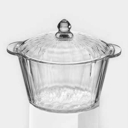 Pan Glass Pot, glass, d = 22.5 cm, h = 19 cm, 2200 ml-1