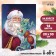 Picture on numbers on a canvas with a subframe "Grandfather Frost with a dragon", 20 x 30 cm
