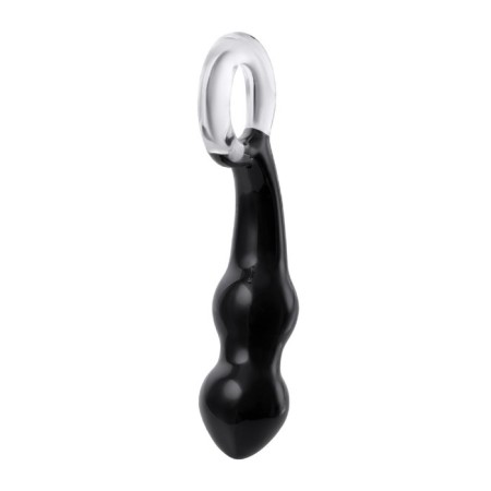Sexus Glass prostate stimulator, glass, black, 17 cm-1