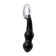 Sexus Glass prostate stimulator, glass, black, 17 cm