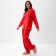 Female pajamas (shirt, trousers) KAFTAN "Leopard", Red, R.52-54