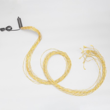 Girlynda "Horse tail" 15 threads of 2 m, IP20, golden thread, 300 LED, glow of multi, 220 V-8