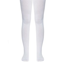 Pantyhose children's cotton CONTE KIDS TIP-Top, height 128-134 cm, white color