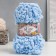 Yarn "Puffy Fine" 100% micropoliester 14.5m/100g (218 blue)