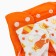 A set of reusable diapers "Krabik", 3-8 kg, white, orange color, 2 pcs., I crush me