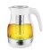 Electric kettle Pioneer KE802G, glass, 2200 watts, 1.7 l, white