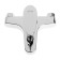 Bath mixer Zein Z3677, single-leaf, without a shower set, ABS plastic, chrome