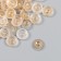 Buttons plastic for creativity 2 punctures "Illusion" gold set 40 pcs 1.2x1.2 cm