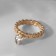 Ring "Wealth" a drop on the chain, the color is white in gold, size 16