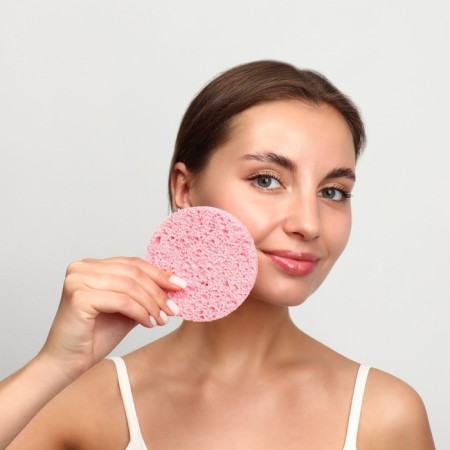Washing sponge "softness", d = 10 cm, color mix-5