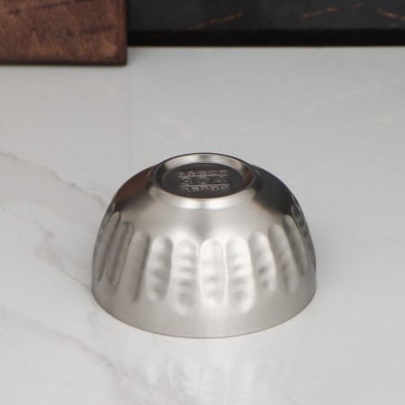 ARCH stainless steel bowl with double walls, 400 ml, 12 × 6 cm, 304 steel-2