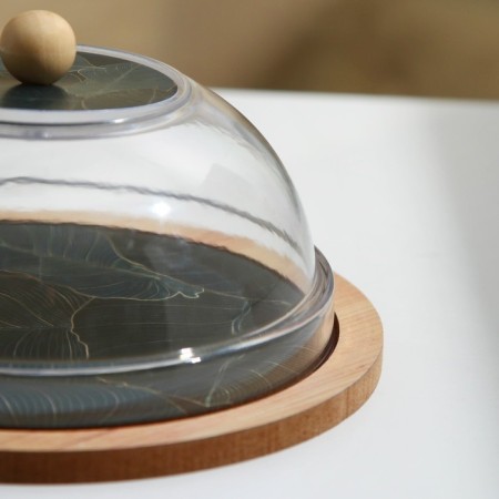 Dish with a lid "Leaves", 15 cm-2