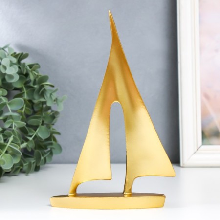 Polystone Shipyard souvenir gold 13.4x20.3x3.6 cm-2