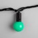 Garland “thread” 10 m with nozzles “balls 2.5 cm”, IP44, dark thread, 100 LED, green glow, 8 modes, 220 V