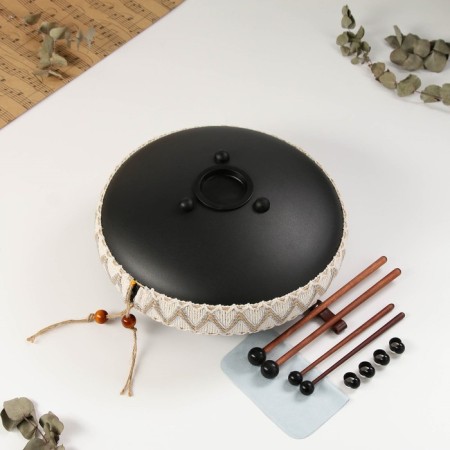 Musical instrument Glucophone Music Life, Black, 15 petals, 33 cm-6