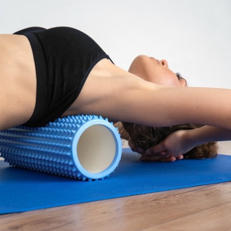 Massage roller SANGH, 33x12 cm, light blue color-1