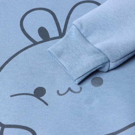 Children's costume with the basis (sweatshirt, trousers) KAFTAN Rabbit R.38 (146-152), blue-6