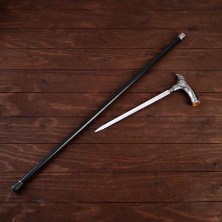 Souvenir product cane with a dagger, blade 30cm, handle of an eagle-1