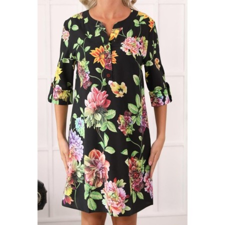 Women's tunic, size 42, black color-11