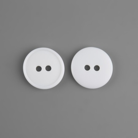 Button, 2 punctures, d = 15 mm, white color-2