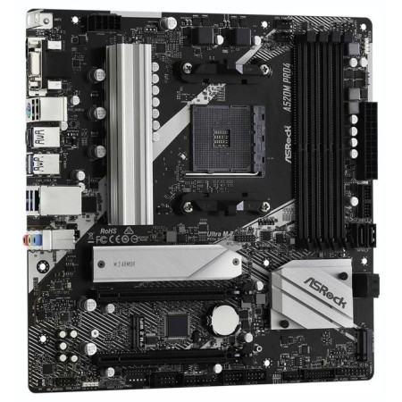 The ASROCK A520M PRO4 AMD A520 4XDDR4 MATX AC`97 8ch (7.1) GBLAN RAID+ 107040-2