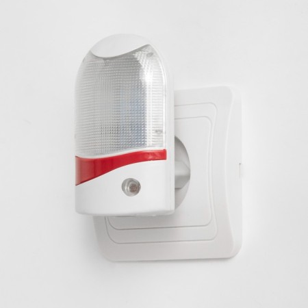 A nightlight with a light sensor, 4_LED x 1 W, 9 cm b (220V) plastic mix risalux-1