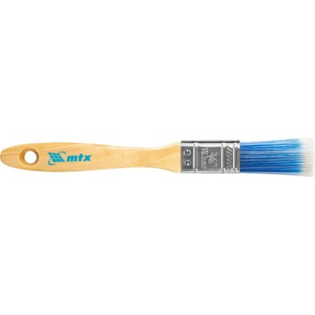 Brush flat MTX 83068, artificial bristles, wooden pen, 3/4 "-1