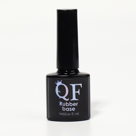 Nail base, rubber, 8 ml, LED/UV, transparent color-3