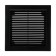 Ventilation grate "Vento" 2121VR, 210x210 mm, with a net, detachable, black