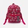 Baby backpack with zipper, external pocket, reflective strip, pink color